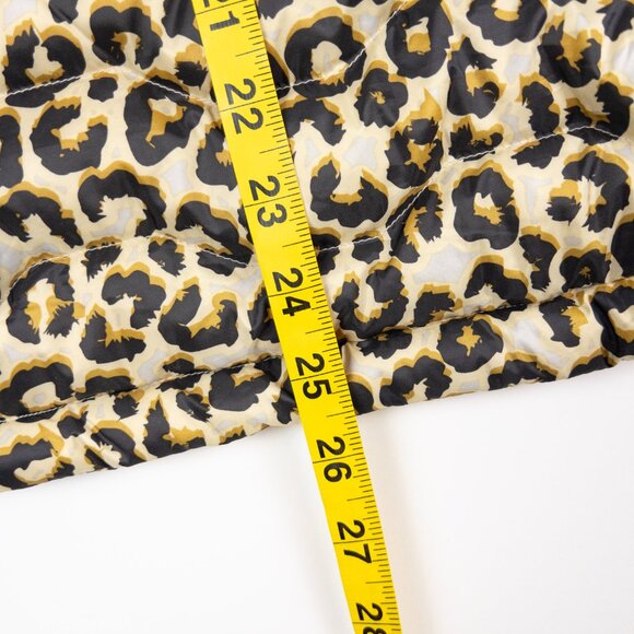 Ariat Ideal Duck Down Vest Women's Large Leopard Print Puffer Full Zip Packable - Picture 10 of 12